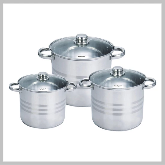 Royalty Line 6 részes rozsdamentes edénykészlet RL-SP6  (BM3013)