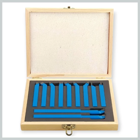 Hitman HA-0027 - Eszterga kés készlet, 11 db-os, 12x12 mm méretben