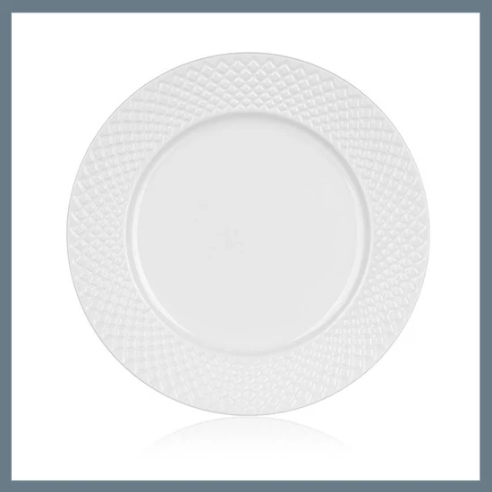 BANQUET DIAMOND LINE desszertes kerámia tányér, 20,2 cm, fehér 60322122