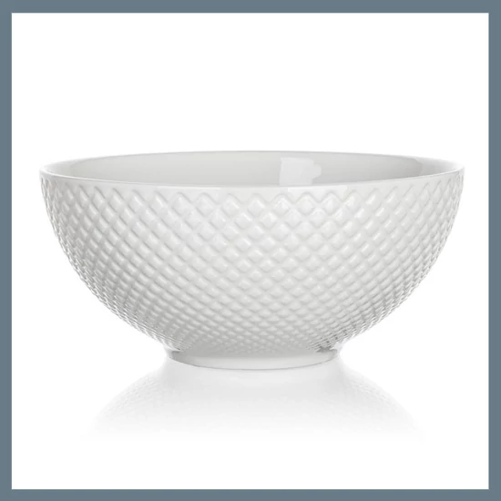 BANQUET DIAMOND LINE kerámia tál, 15,4 cm, fehér 60322124