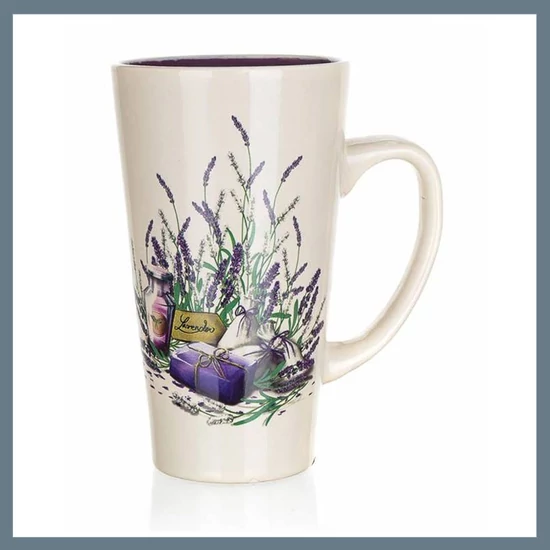 BANQUET Magas kerámia bögre LEVENDULA 450 ml 60HH200L