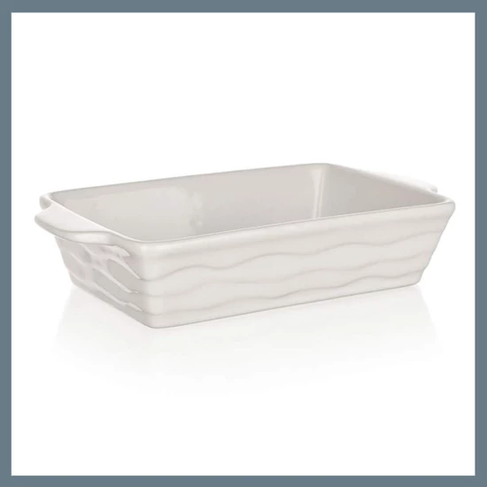 BANQUET Téglalap alakú sütőtál CULINARIA Fehér 20,5 x 12 cm 60ZF01