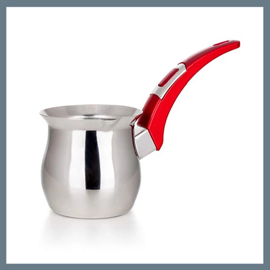 BANQUET Vista Red rozsdamentes acél kávékiöntő 0,35 l, lekerekített fogantyúval 48727185