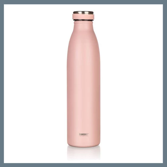 BANQUET SANS rozsdamentes acél termosz 750 ml, lazacszínű 48786259