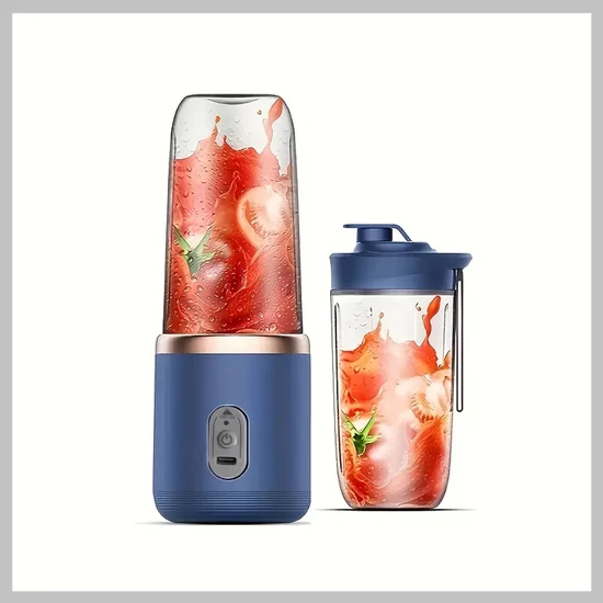 6 pengés USB hordozható gyümölcscentrifuga turmixgép 400 ml UR96498