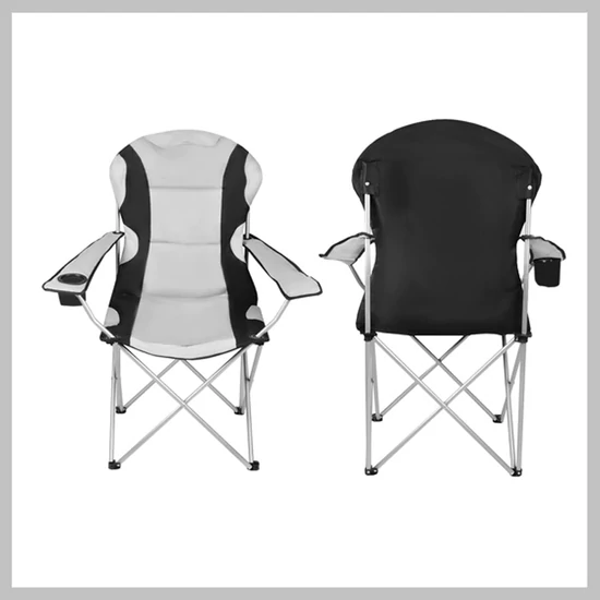 Horgászszék, szürke, 120 kg teherbírással 00023674