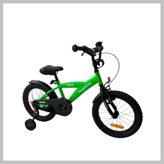 Gyermek kerékpár segédkerekekkelzöld, 16EXPLORERGREEN