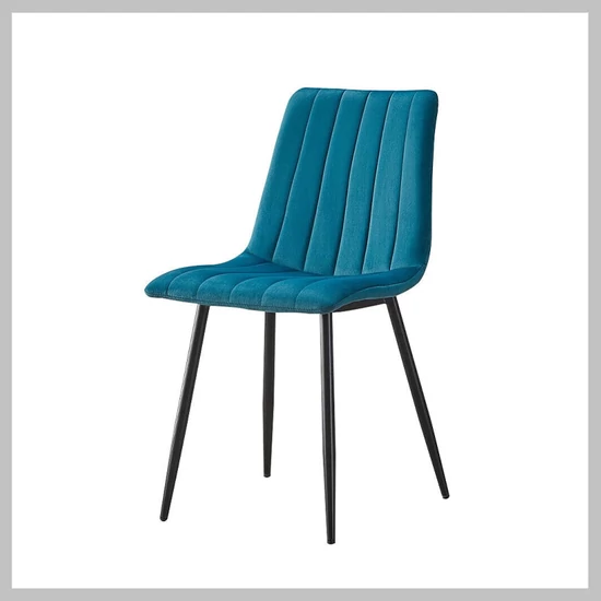 Étkezőszék, szövet kárpitozás, zöld, DC09