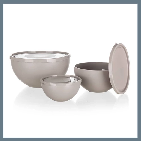 BANQUET Műanyag tálkészlet fedővel CULINARIA 0,2 / 0,5 / 1,2 l, 6 darab 55057191-A