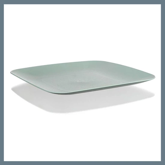 BANQUET Lapos, négyszögletes tányér 23 x 23 cm, mentazöld 5505781M