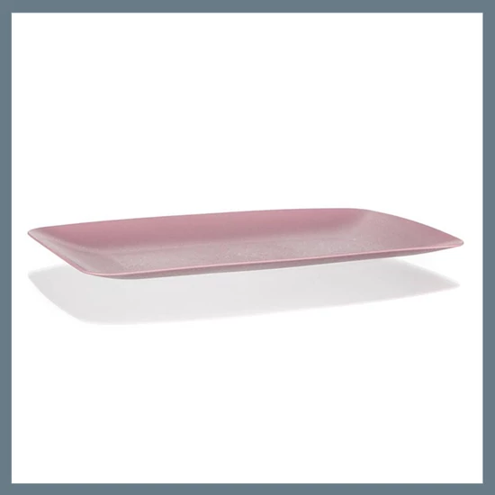BANQUET Műanyag tálca négyszögletes 33 x 18 x 2 cm, rózsaszín 5505783P