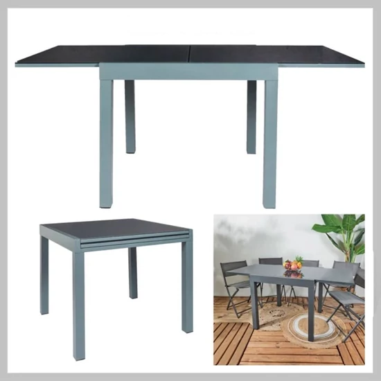 Haria kihúzható kerti asztal 80x80x160cm HDO0287