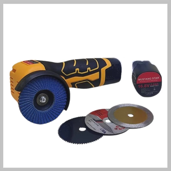 Mustang Star mini csiszoló 4 tárcsával 2 akkuval 16.8V MS-4T
