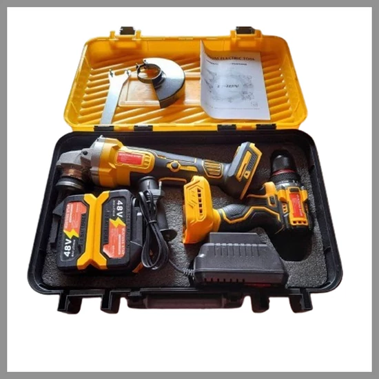 MUSTANG STAR szerszámszett sarokcsiszoló és csavarbehajtó 2 akkumulátor 48 V MS-2X48V