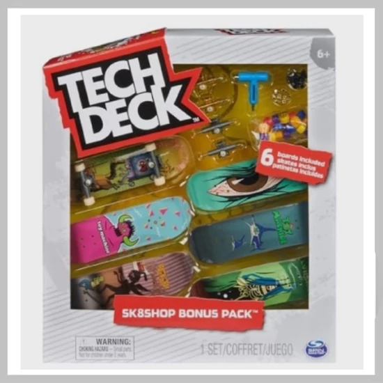Tech Deck – Skate Shop bónuszcsomag, 6 db 645-6069445