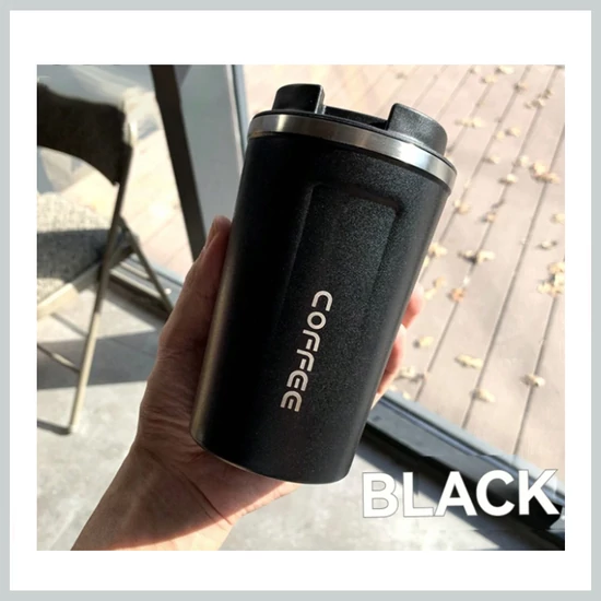 Prémium termoszbögre – fekete, stílusos és praktikus kivitel 41975457b