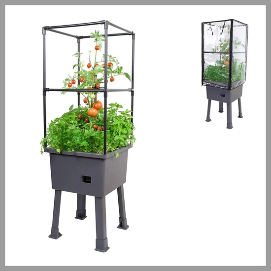 Termesztő doboz üvegházzal és öntözőrendszerrel – 116 cm CMH110974