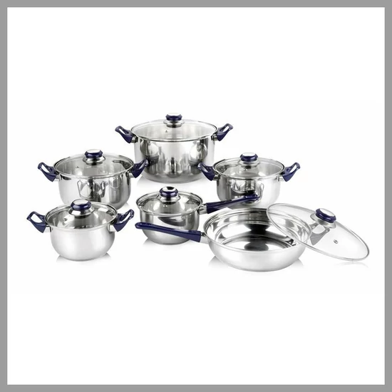 VETRO-PLUS CELESTE 12 részes edénykészlet 48726512