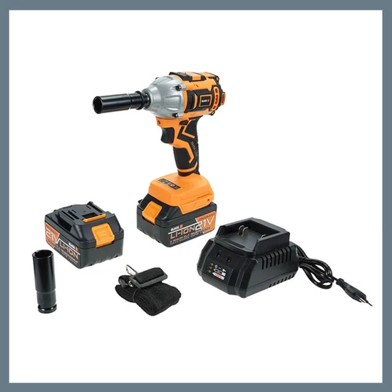 Black akkumulátoros kerékkulcs készlet 2 akkumulátorral- 12030