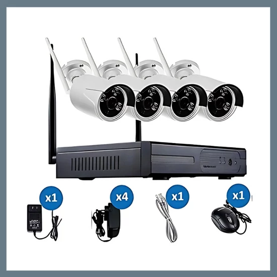 Wifis 4 kamerás megfigyelő rendszer