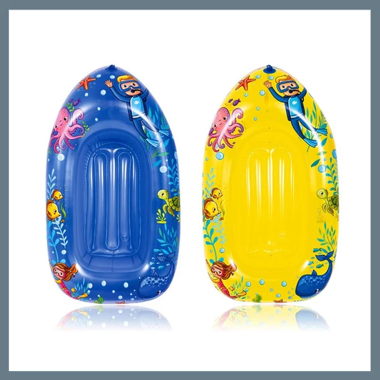 VETRO-PLUS Felfújható csónak gyerekeknek OCEAN WORLD 112x70cm 51JL37593