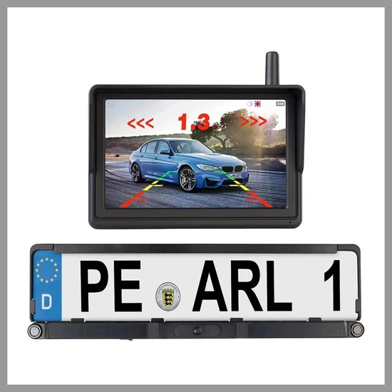 Lescars PA-720 Napelemes Vezeték Nélküli HD Tolatókamera 310330744461