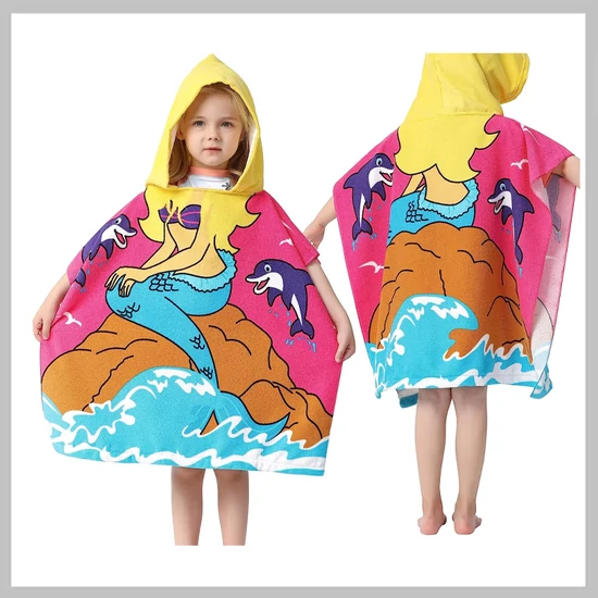 BEACH Gyermek fürdőköpeny strandtörölköző PEL01WZ17