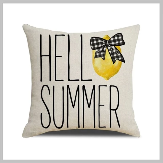 Hello Summer párnahuzat lemon 45 x 45 cm POD160