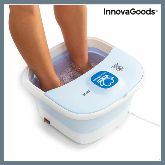 InnovaGoods Összecsukható lábápoló fürdő görgőkkel és hidroterápiával 5260103812