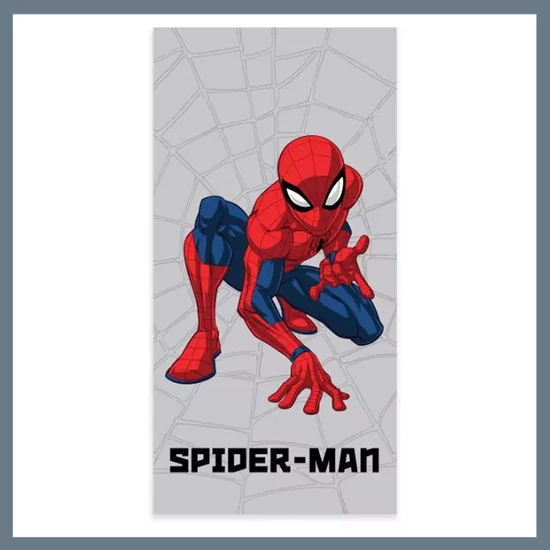 Pókember Grey Web fürdőlepedő, strand törölköző 60x120cm BRM016033