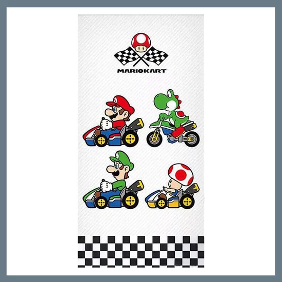 Super Mario Grand Prix fürdőlepedő, strand törölköző 70x140cm CBX231002MK
