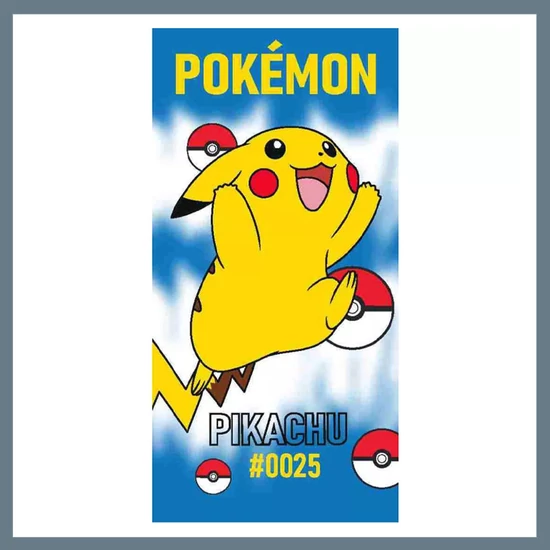 Pokémon 0025 fürdőlepedő, strand törölköző 70x140cm CBX2408010POK