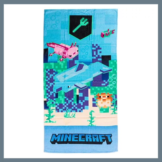 Minecraft Trident fürdőlepedő, strand törölköző 70x140cm CBX2410254MC