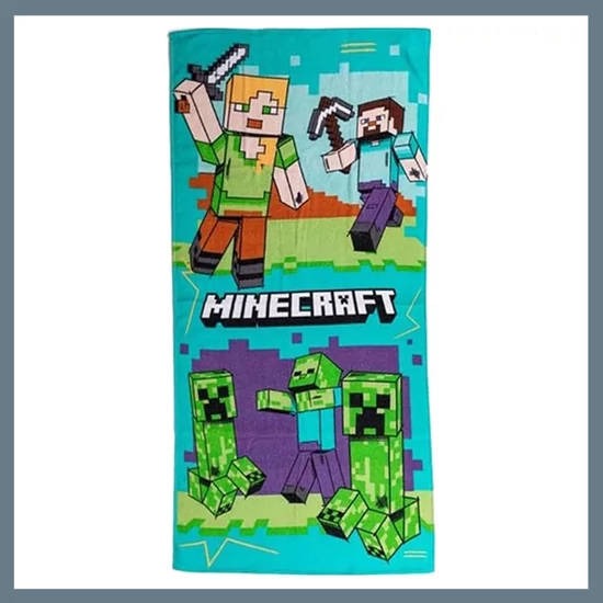 Minecraft Battle fürdőlepedő, strand törölköző 70x140cm CBX2412024MC