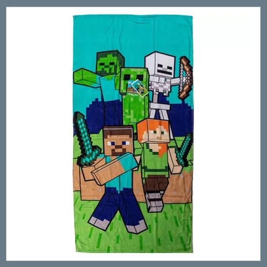Minecraft fürdőlepedő, strand törölköző 70x140cm CBX241254MC