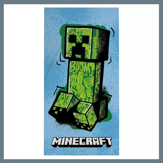 Minecraft fürdőlepedő, strand törölköző 70x140cm EWA437MNC