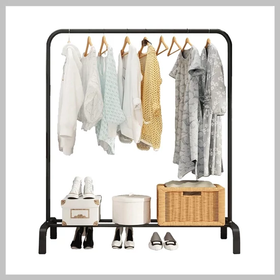 Ruha akasztó állvány cipőtartóval 150 x 110 cm ZT-SZ03