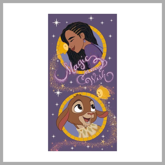 Disney Kívánság Magic fürdőlepedő, strand törölköző 70x140cm JFK035788