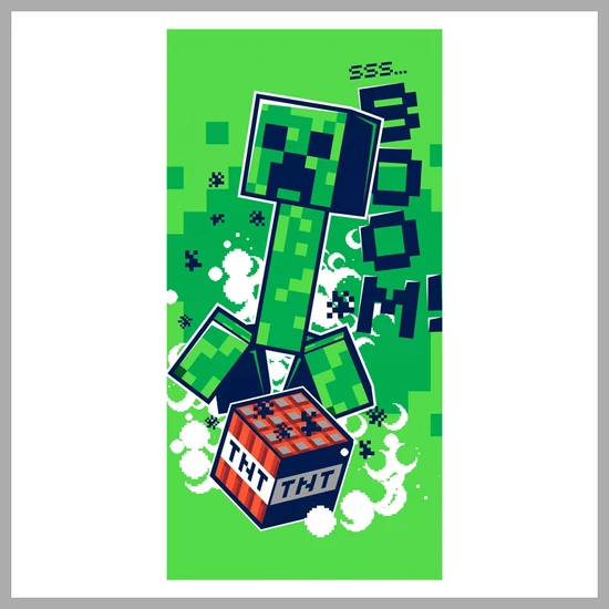 Minecraft fürdőlepedő, strand törölköző 