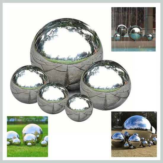 Rozsdamentes acél díszgömb szett 6 db DE314294