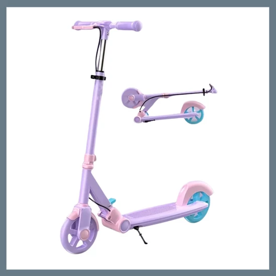 Nagy kerekű összecsukható roller - Lila 601099547290534-L