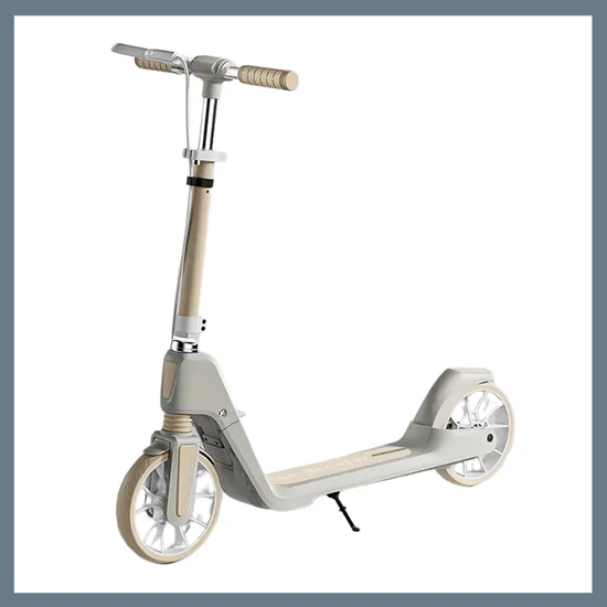 Nagy kerekű összecsukható roller felnőtteknek - Hamuszínű 601099547435130-H