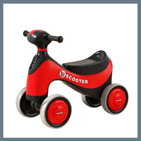 MIIYOUNG Négykerekű játékmotor - Piros 601099588864770-P