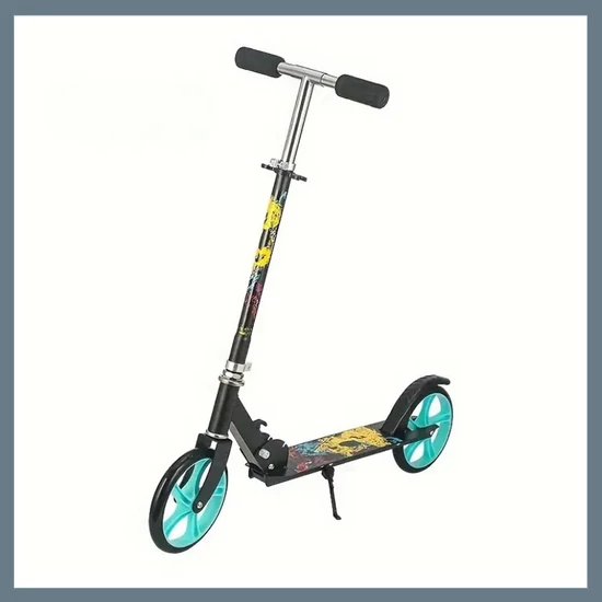 Összecsukható hordozható roller - Ciánkék 601099661545798-CK