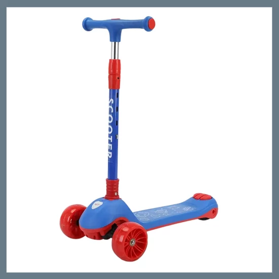 Összecsukható roller gyerekeknek - Kék, piros 601099931584247-KP