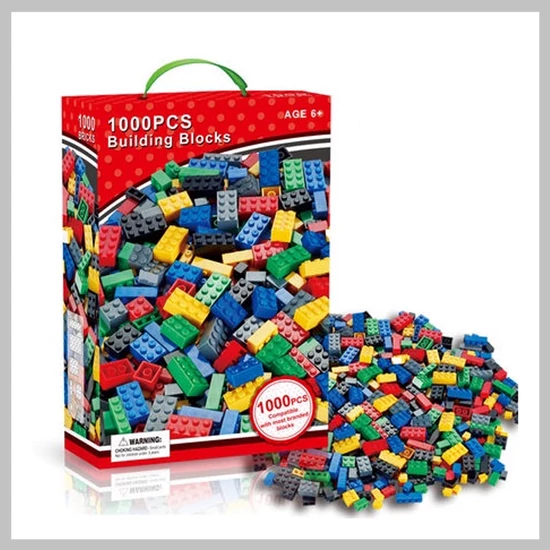 1000 darabos műanyag építőkocka szett (T) UG231893
