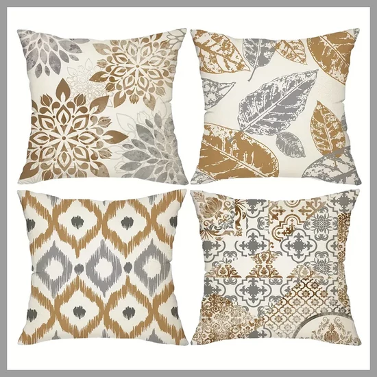 Barna Díszpárnahuzatok, 4db, 45cm*45cm 601099558999594