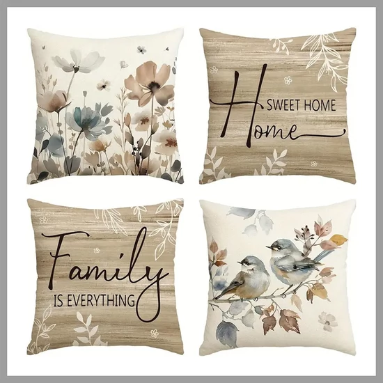 4 darabos Őszi Stílusú Díszpárnahuzat 601099686955646