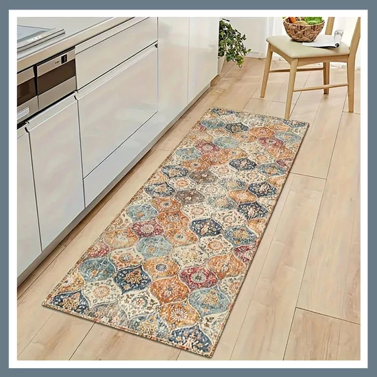 Bohém marokkói stílusú szőnyeg 60 x 180 cm 601099697586031-60180