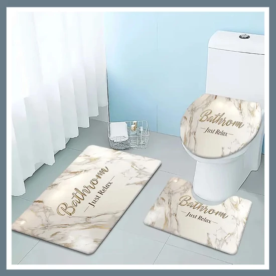 Fürdőszoba szőnyegek + WC fedél huzat - Just Relax 601099797189389